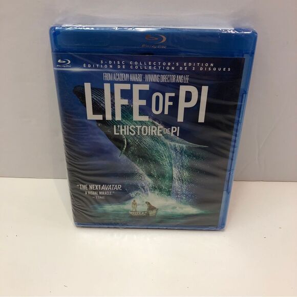 Other - Life Of Pi Blu Ray 3 Disk Collectors Edition Sealed